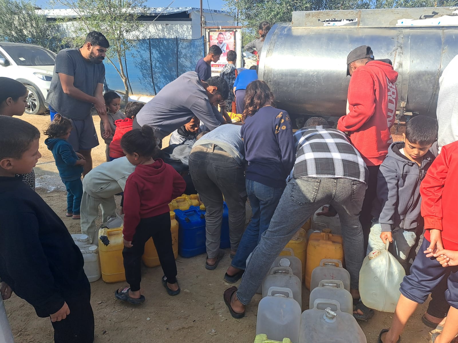 Distribution d'eau potable à Gaza